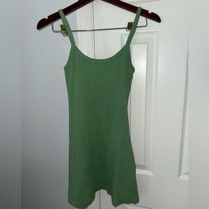 Green Athletic Tank Dress